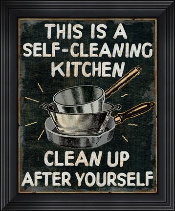 Framed Self Cleaning Kitchen Print