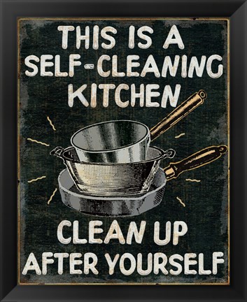 Framed Self Cleaning Kitchen Print