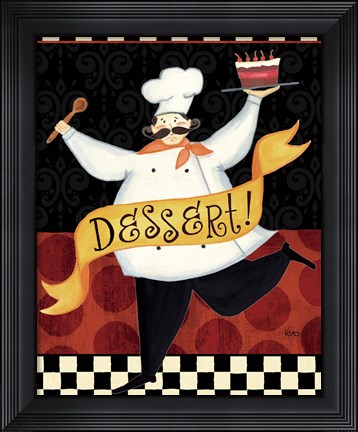 Framed Bon Appetit II Print