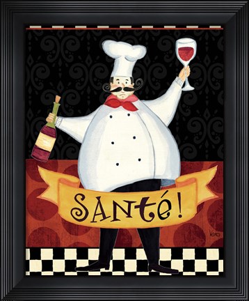 Framed Bon Appetit III Print