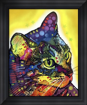 Framed Confident Cat Print