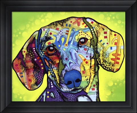 Framed Dachshund Print