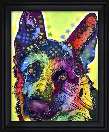 Framed German Shepherd 1 Print