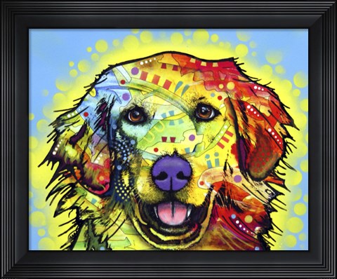Framed Golden Retriever Print