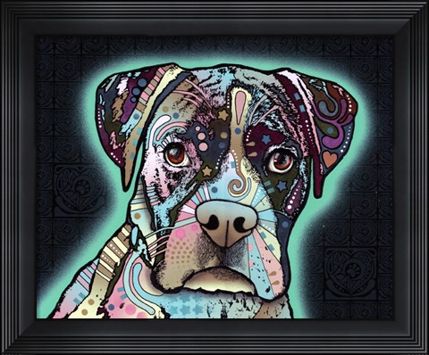 Framed Love Thy Boxer Print