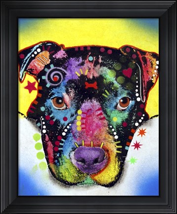 Framed Otter Pitbull Print