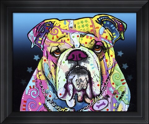 Framed Bulldog Print