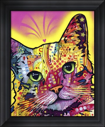 Framed Tilt Cat Print