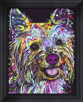 Framed Yorkie Print