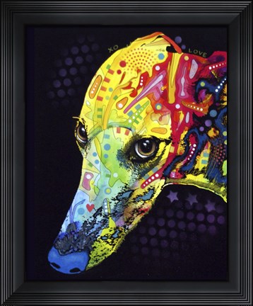 Framed Greyhound Print