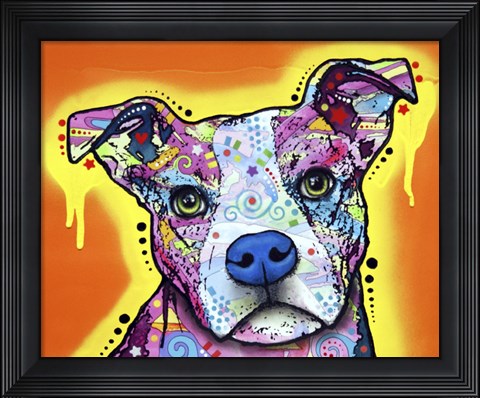 Framed Serious Pit Print