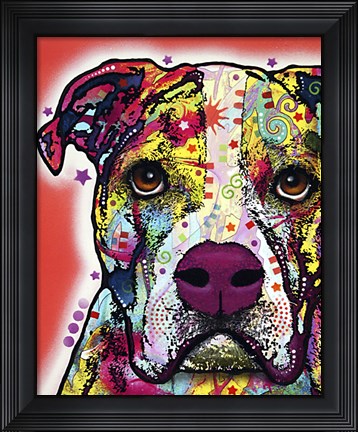Framed American Bulldog 2 Print