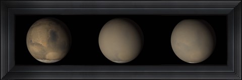 Framed 2001 Great Dust Storms on Mars Print