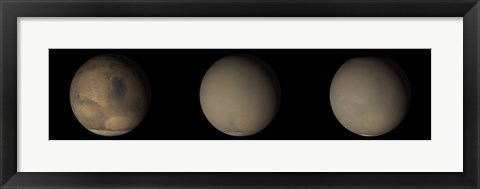 Framed 2001 Great Dust Storms on Mars Print