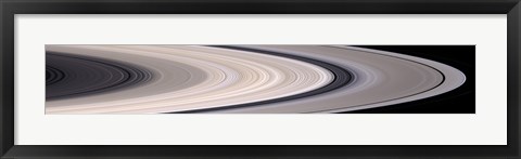 Framed Saturn&#39;s Ring System Print