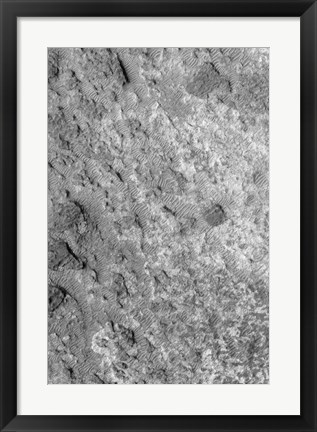 Framed Ancient Meteor Crater in the Northeastern Part of Noachis Terra on Mars Print
