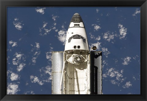 Framed Overhead view of the Exterior of Space Shuttle Endeavour Print