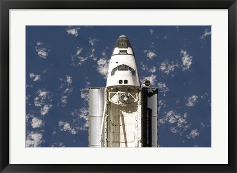 Framed Overhead view of the Exterior of Space Shuttle Endeavour Print