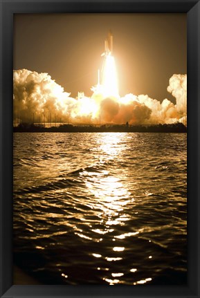 Framed Lift-Off of Space Shuttle Discovery Print