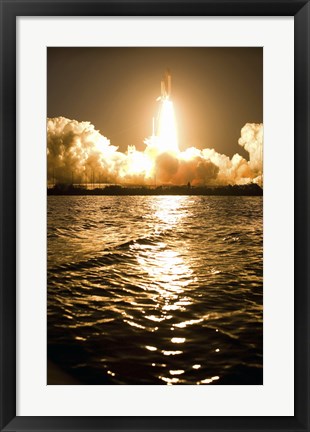 Framed Lift-Off of Space Shuttle Discovery Print