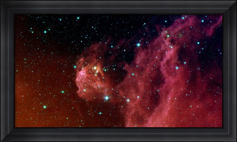 Framed Young Stars Emerge from Orion&#39;s Head Print