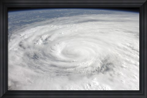 Framed Hurricane Ike Print