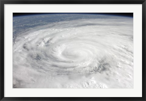 Framed Hurricane Ike Print