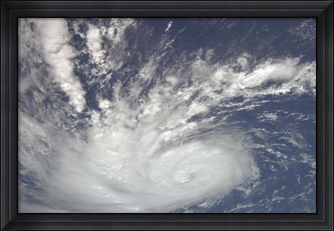 Framed Hurricane Bertha Print