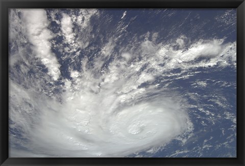 Framed Hurricane Bertha Print