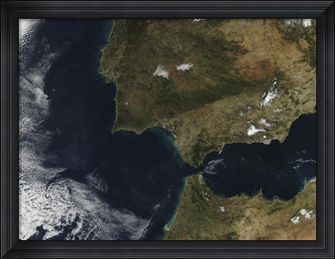 Framed Strait of Gibraltar Print