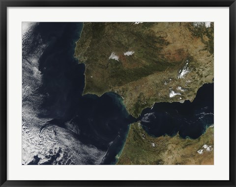 Framed Strait of Gibraltar Print