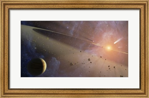 Framed Planetary System Epsilon Eridani Print