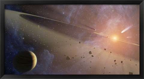 Framed Planetary System Epsilon Eridani Print