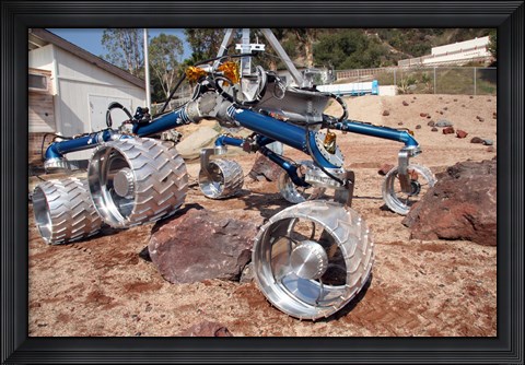 Framed Scarecrow, a Mobility-Testing Model for Mars Science Laboratory Print