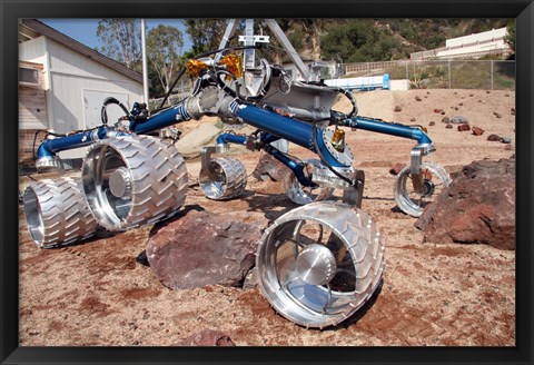 Framed Scarecrow, a Mobility-Testing Model for Mars Science Laboratory Print