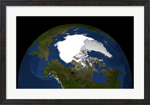 Framed Arctic Sea Ice in 2005 Print