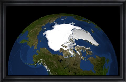 Framed Arctic Sea Ice in 2005 Print