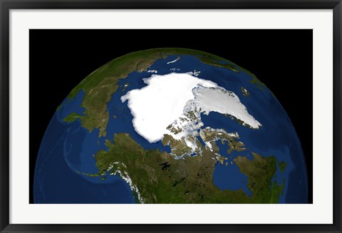 Framed Arctic Sea Ice in 2005 Print