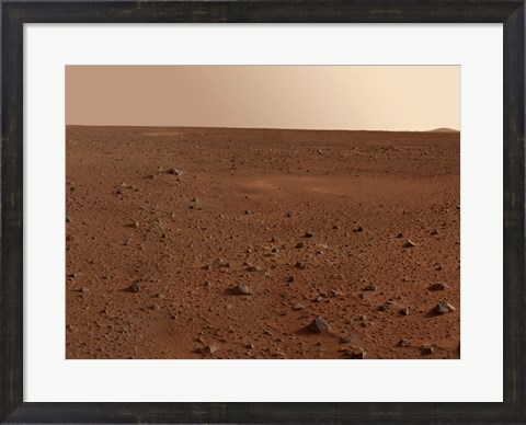 Framed Rocky Surface of Mars Print