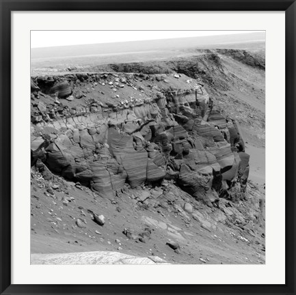 Framed Cliff on the Surface of Mars Print