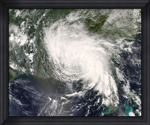 Framed Tropical Storm Fay Ver the Southeastern United States Print
