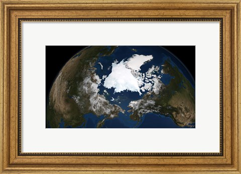 Framed Arctic sea ice Print