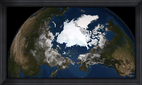 Framed Arctic sea ice Print
