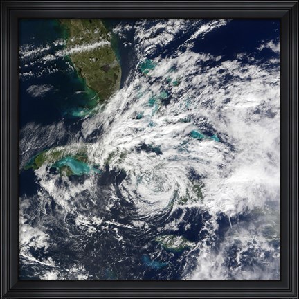Framed Hurricane Paloma Print