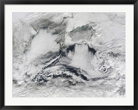 Framed Cloud Formation Over the Black Sea Print