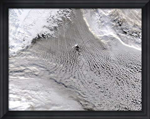 Framed Cloud vortices Off Jan Mayen Island, Greenland Sea Print