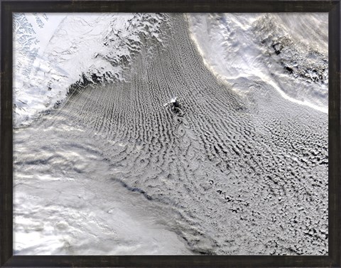 Framed Cloud vortices Off Jan Mayen Island, Greenland Sea Print