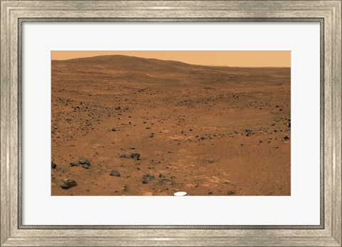 Framed Partial Seminole Panorama of Mars Print