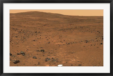 Framed Partial Seminole Panorama of Mars Print