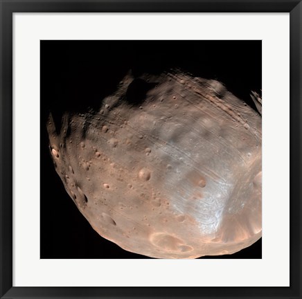 Framed Mars Moon Phobos Print